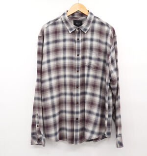 Rails Men's XL Lennox Brushed Shadow Vermillion Sport Shirt Autumn Plaid